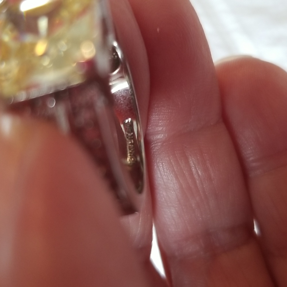 18k gold electro plated cz ring - Picture 10 of 10